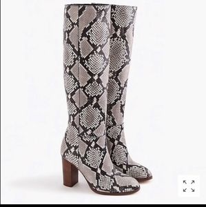 J.Crew Snakeskin Boots